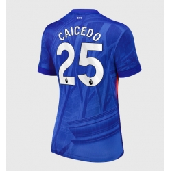 Strój piłkarski Chelsea Moises Caicedo #25 Koszulka Podstawowej damskie 2025-26 Krótki Rękaw