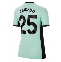 Strój piłkarski Chelsea Moises Caicedo #25 Koszulka Trzeciej damskie 2023-24 Krótki Rękaw
