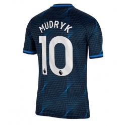 Strój piłkarski Chelsea Mykhailo Mudryk #10 Koszulka Wyjazdowej 2023-24 Krótki Rękaw