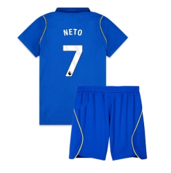 Strój piłkarski Chelsea Pedro Neto #7 Koszulka Podstawowej dziecięce 2026-27 Krótki Rękaw (+ Krótkie spodenki)