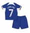 Strój piłkarski Chelsea Raheem Sterling #7 Koszulka Podstawowej dziecięce 2023-24 Krótki Rękaw (+ Krótkie spodenki)