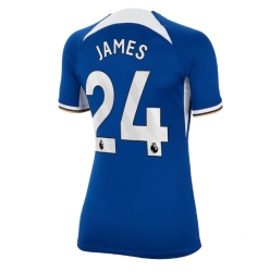 Strój piłkarski Chelsea Reece James #24 Koszulka Podstawowej damskie 2023-24 Krótki Rękaw