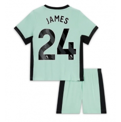Strój piłkarski Chelsea Reece James #24 Koszulka Trzeciej dziecięce 2023-24 Krótki Rękaw (+ Krótkie spodenki)