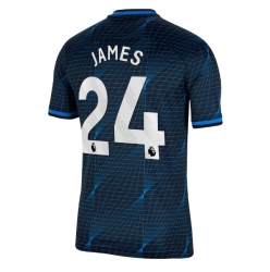 Strój piłkarski Chelsea Reece James #24 Koszulka Wyjazdowej 2023-24 Krótki Rękaw