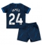 Strój piłkarski Chelsea Reece James #24 Koszulka Wyjazdowej dziecięce 2023-24 Krótki Rękaw (+ Krótkie spodenki)