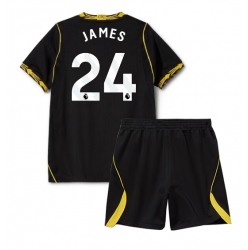 Strój piłkarski Chelsea Reece James #24 Koszulka Wyjazdowej dziecięce 2026-27 Krótki Rękaw (+ Krótkie spodenki)
