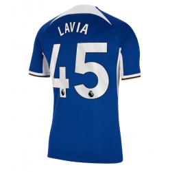 Strój piłkarski Chelsea Romeo Lavia #45 Koszulka Podstawowej 2023-24 Krótki Rękaw