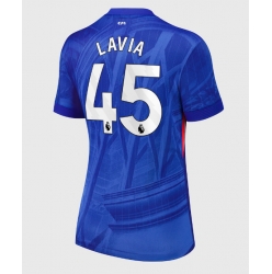 Strój piłkarski Chelsea Romeo Lavia #45 Koszulka Podstawowej damskie 2025-26 Krótki Rękaw