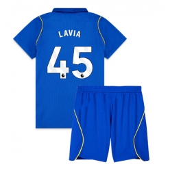 Strój piłkarski Chelsea Romeo Lavia #45 Koszulka Podstawowej dziecięce 2026-27 Krótki Rękaw (+ Krótkie spodenki)