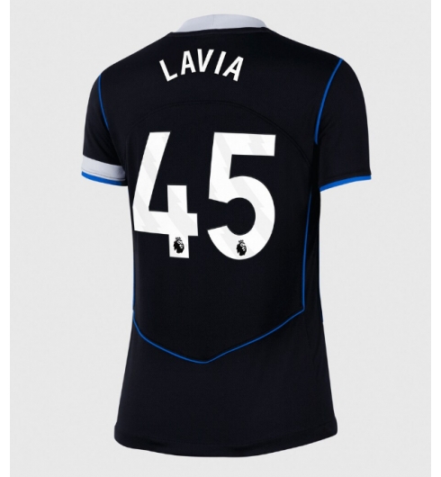 Strój piłkarski Chelsea Romeo Lavia #45 Koszulka Trzeciej damskie 2025-26 Krótki Rękaw Strój piłkarski Chelsea Romeo Lavia #45 Koszulka Trzeciej damskie 2025-26 Krótki Rękaw