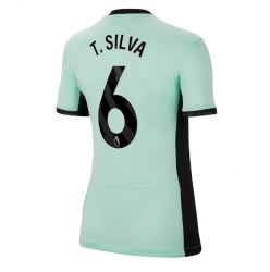 Strój piłkarski Chelsea Thiago Silva #6 Koszulka Trzeciej damskie 2023-24 Krótki Rękaw