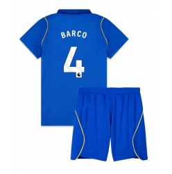 Strój piłkarski Chelsea Valentin Barco #4 Koszulka Podstawowej dziecięce 2026-27 Krótki Rękaw (+ Krótkie spodenki)