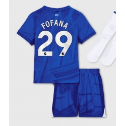 Strój piłkarski Chelsea Wesley Fofana #29 Koszulka Podstawowej dziecięce 2025-26 Krótki Rękaw (+ Krótkie spodenki)