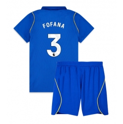 Strój piłkarski Chelsea Wesley Fofana #3 Koszulka Podstawowej dziecięce 2026-27 Krótki Rękaw (+ Krótkie spodenki)