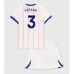 Strój piłkarski Chelsea Wesley Fofana #3 Koszulka Trzeciej dziecięce 2026-27 Krótki Rękaw (+ Krótkie spodenki)