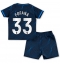 Strój piłkarski Chelsea Wesley Fofana #33 Koszulka Wyjazdowej dziecięce 2023-24 Krótki Rękaw (+ Krótkie spodenki)