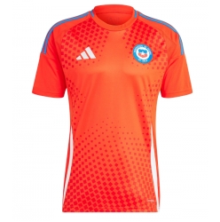 Strój piłkarski Chile Koszulka Podstawowej Copa America 2024 Krótki Rękaw
