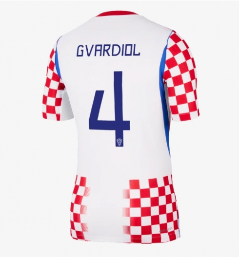 Strój piłkarski Chorwacja Josko Gvardiol #4 Koszulka Podstawowej MŚ 2026 Krótki Rękaw Strój piłkarski Chorwacja Josko Gvardiol #4 Koszulka Podstawowej MŚ 2026 Krótki Rękaw