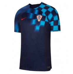 Strój piłkarski Chorwacja Koszulka Wyjazdowej MŚ 2022 Krótki Rękaw