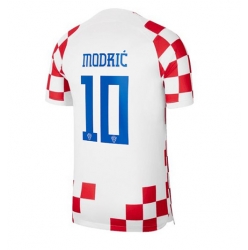 Strój piłkarski Chorwacja Luka Modric #10 Koszulka Podstawowej MŚ 2022 Krótki Rękaw