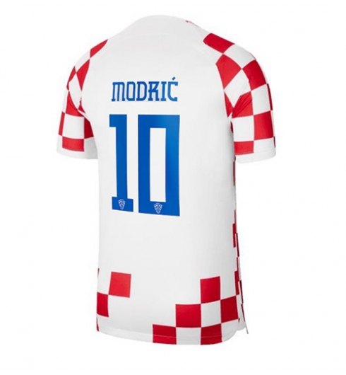 Strój piłkarski Chorwacja Luka Modric #10 Koszulka Podstawowej MŚ 2022 Krótki Rękaw
