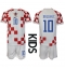 Strój piłkarski Chorwacja Luka Modric #10 Koszulka Podstawowej dziecięce MŚ 2022 Krótki Rękaw (+ Krótkie spodenki)