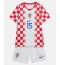 Strój piłkarski Chorwacja Mario Pasalic #15 Koszulka Podstawowej dziecięce MŚ 2026 Krótki Rękaw (+ Krótkie spodenki)