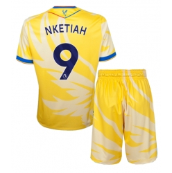 Strój piłkarski Crystal Palace Eddie Nketiah #9 Koszulka Wyjazdowej dziecięce 2024-25 Krótki Rękaw (+ Krótkie spodenki)