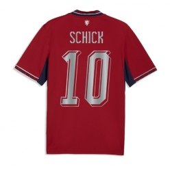 Strój piłkarski Czechy Patrik Schick #10 Koszulka Podstawowej MŚ 2026 Krótki Rękaw