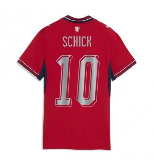 Strój piłkarski Czechy Patrik Schick #10 Koszulka Podstawowej damskie MŚ 2026 Krótki Rękaw Strój piłkarski Czechy Patrik Schick #10 Koszulka Podstawowej damskie MŚ 2026 Krótki Rękaw