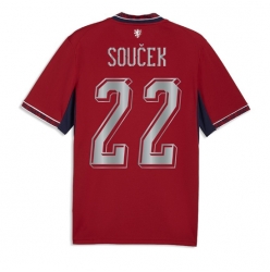 Strój piłkarski Czechy Tomas Soucek #22 Koszulka Podstawowej MŚ 2026 Krótki Rękaw