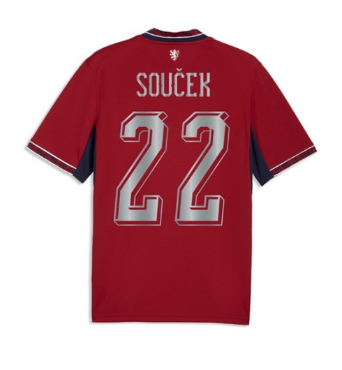 Strój piłkarski Czechy Tomas Soucek #22 Koszulka Podstawowej MŚ 2026 Krótki Rękaw Strój piłkarski Czechy Tomas Soucek #22 Koszulka Podstawowej MŚ 2026 Krótki Rękaw