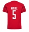 Strój piłkarski Dania Joakim Maehle #5 Koszulka Podstawowej MŚ 2022 Krótki Rękaw