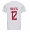 Strój piłkarski Dania Kasper Dolberg #12 Koszulka Wyjazdowej MŚ 2022 Krótki Rękaw