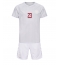 Strój piłkarski Dania Pierre-Emile Hojbjerg #23 Koszulka Wyjazdowej dziecięce MŚ 2022 Krótki Rękaw (+ Krótkie spodenki)
