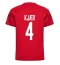 Strój piłkarski Dania Simon Kjaer #4 Koszulka Podstawowej MŚ 2022 Krótki Rękaw