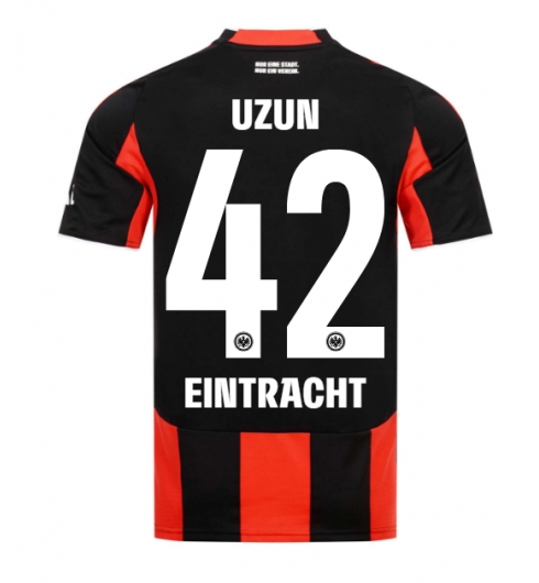 Strój piłkarski Eintracht Frankfurt Can Uzun #42 Koszulka Podstawowej 2025-26 Krótki Rękaw Strój piłkarski Eintracht Frankfurt Can Uzun #42 Koszulka Podstawowej 2025-26 Krótki Rękaw