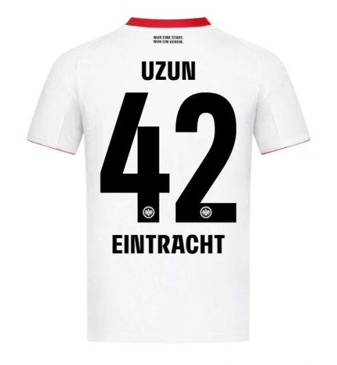 Strój piłkarski Eintracht Frankfurt Can Uzun #42 Koszulka Wyjazdowej 2025-26 Krótki Rękaw Strój piłkarski Eintracht Frankfurt Can Uzun #42 Koszulka Wyjazdowej 2025-26 Krótki Rękaw