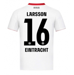 Strój piłkarski Eintracht Frankfurt Hugo Larsson #16 Koszulka Wyjazdowej 2025-26 Krótki Rękaw