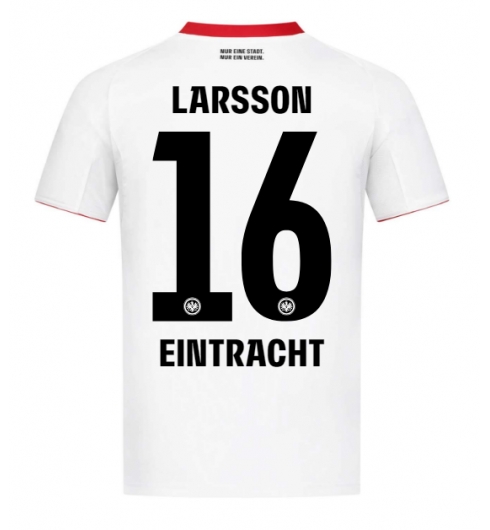 Strój piłkarski Eintracht Frankfurt Hugo Larsson #16 Koszulka Wyjazdowej 2025-26 Krótki Rękaw Strój piłkarski Eintracht Frankfurt Hugo Larsson #16 Koszulka Wyjazdowej 2025-26 Krótki Rękaw