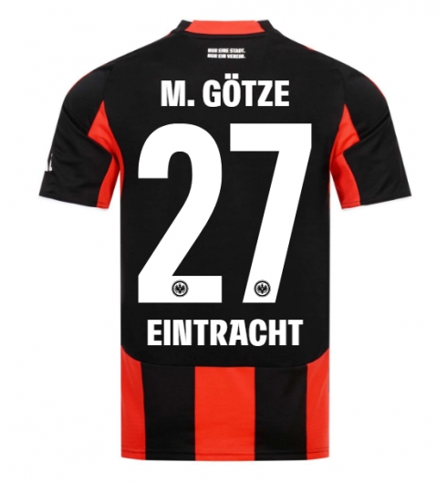 Strój piłkarski Eintracht Frankfurt Mario Gotze #27 Koszulka Podstawowej 2025-26 Krótki Rękaw Strój piłkarski Eintracht Frankfurt Mario Gotze #27 Koszulka Podstawowej 2025-26 Krótki Rękaw