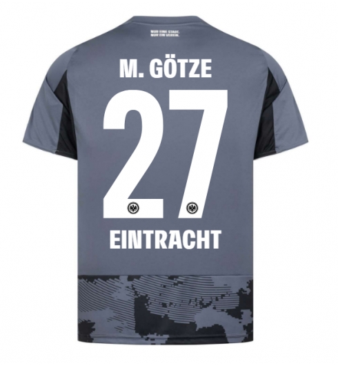 Strój piłkarski Eintracht Frankfurt Mario Gotze #27 Koszulka Trzeciej 2025-26 Krótki Rękaw Strój piłkarski Eintracht Frankfurt Mario Gotze #27 Koszulka Trzeciej 2025-26 Krótki Rękaw