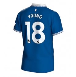 Strój piłkarski Everton Ashley Young #18 Koszulka Podstawowej 2023-24 Krótki Rękaw
