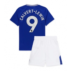Strój piłkarski Everton Dominic Calvert-Lewin #9 Koszulka Podstawowej dziecięce 2024-25 Krótki Rękaw (+ Krótkie spodenki)