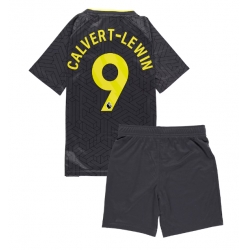 Strój piłkarski Everton Dominic Calvert-Lewin #9 Koszulka Wyjazdowej dziecięce 2024-25 Krótki Rękaw (+ Krótkie spodenki)