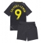 Strój piłkarski Everton Dominic Calvert-Lewin #9 Koszulka Wyjazdowej dziecięce 2024-25 Krótki Rękaw (+ Krótkie spodenki)