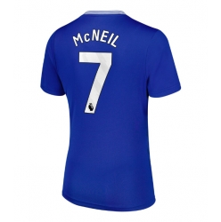 Strój piłkarski Everton Dwight McNeil #7 Koszulka Podstawowej damskie 2024-25 Krótki Rękaw