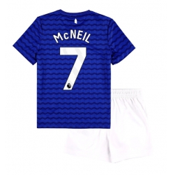 Strój piłkarski Everton Dwight McNeil #7 Koszulka Podstawowej dziecięce 2025-26 Krótki Rękaw (+ Krótkie spodenki)
