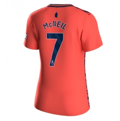 Strój piłkarski Everton Dwight McNeil #7 Koszulka Wyjazdowej damskie 2023-24 Krótki Rękaw