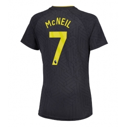 Strój piłkarski Everton Dwight McNeil #7 Koszulka Wyjazdowej damskie 2024-25 Krótki Rękaw
